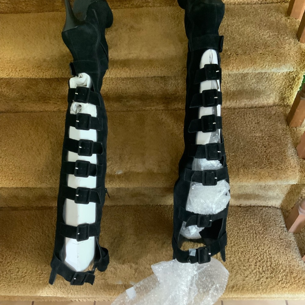 Colin Stuart Thigh High Suede Boots - Picture 8 of 10
